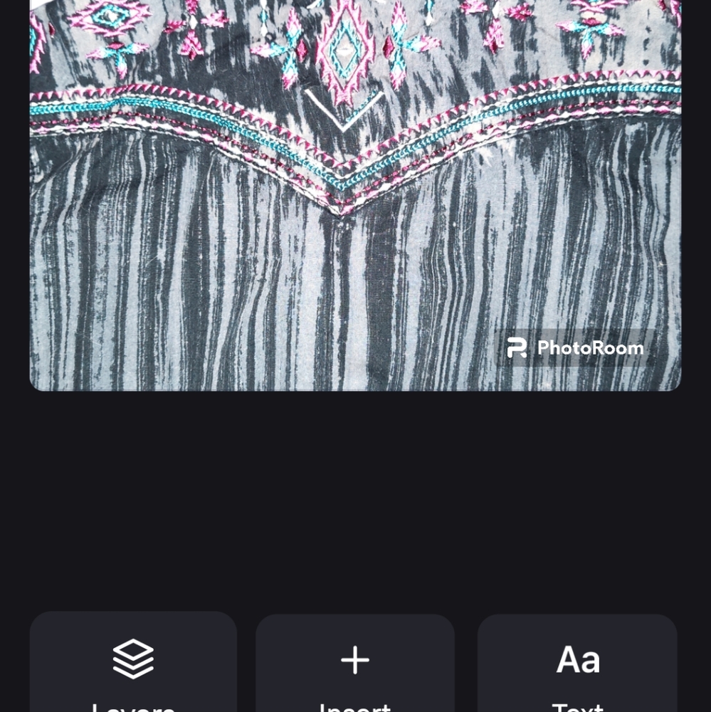 Cowgirl Hardware Girls Western Rodeo Cotton Embroidered Top Blouse Size Medium - Picture 7 of 9
